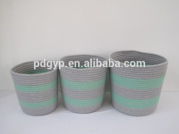 2015 New Factory Promotional Cotton Cord Storage Basket