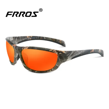 FRROS 0718 Camouflage Sports Riding Sunglasses - Polarized Fishing Sun Glasses