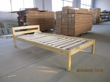 Single pine wood bed,single pine bed,pine wood bed in UK market