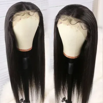 4X4 13X4 13X6 360 Hd Lace Frontal Wigs Brazilian Straight Human Hair Wigs 150% 180% 200% Human Hair Lace Wig For Black Woman