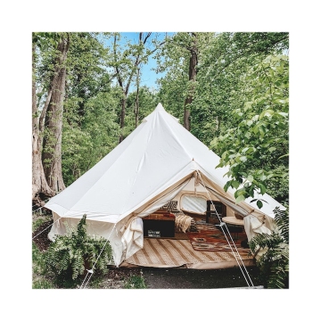 Custom Waterproof Cotton Canvas Bell Tent 3-7m
