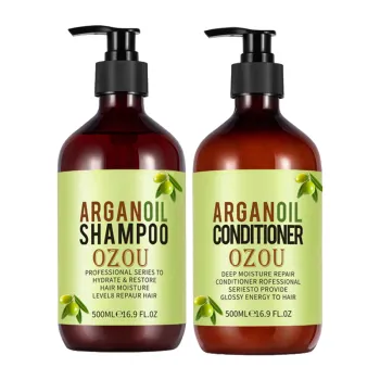 18 Years Factory Wholesale Sulfate-Free Moisturizing Argan Oil Shampoo and Conditioner for Private Label