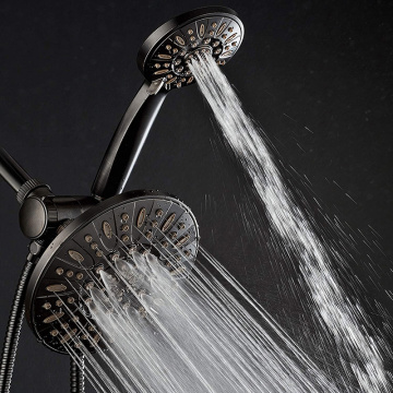 Système de robinet de douche noire mat de bronze