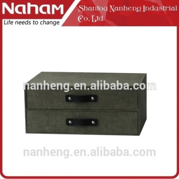 NAHAM custom print cardboard box drawer with two layers