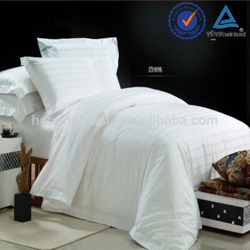 Luxury 100%cotton jacquard white hotel bed linen