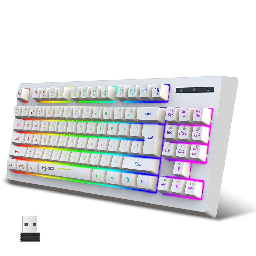 Clavier de membrane de jeu sans fil avec rétroéclairage