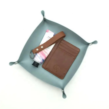 Wholesale Low MOQ Leather Double-Deck Dice & Jewelry Tray