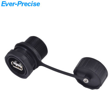 M25 USB2.0 AF para dados e conector à prova d'água de energia