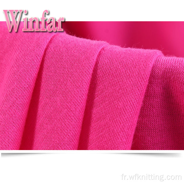 Tissu en tricot de polyester Spandex en jersey simple de polyester