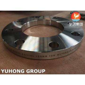 JIS B2220 SS316L flange do intradorso