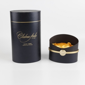 Luxury Decorative Textured Paper Wine Gift Box