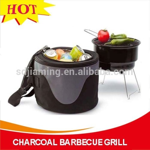 High quality outdoor round backpack bbq grill