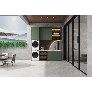 Встроенный шкаф для стиральной машины со встроенным хранилищем