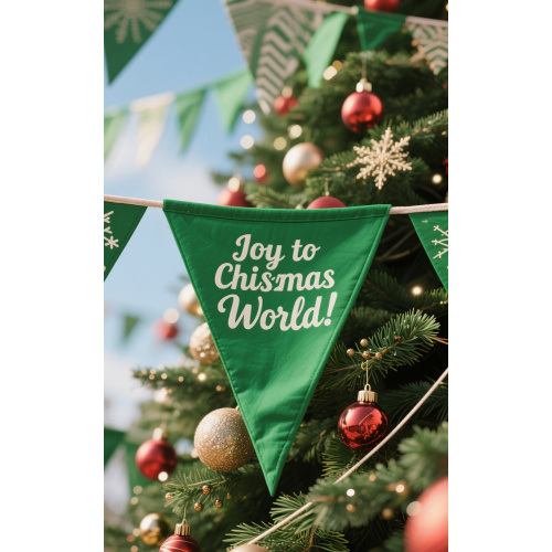 Bandera de jardín de feliz navidad