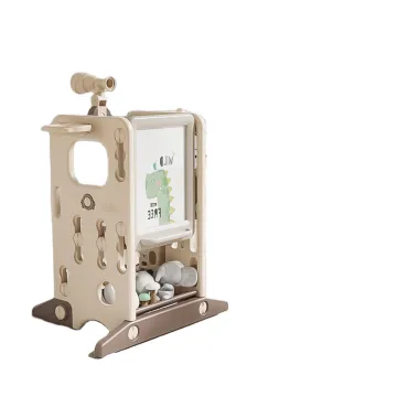 Plastic Kids Learning Tower with Blackboard - Kid Kitchen Helper Step Stool