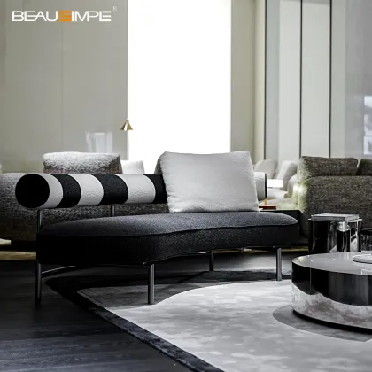 Modern Minimalist Italian High-End Supermax Sofa Set