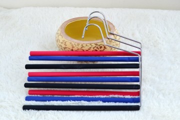 Three/ Two Layers with Foam Metal Open End Pants Hanger