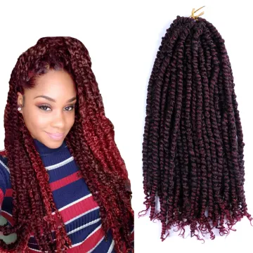 wholesale  pre twisted passion twist braiding hair crochet braid hair synthetic crochet hair extension
