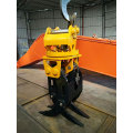 Make cheap rotating hydraulic grab bucket for excavator