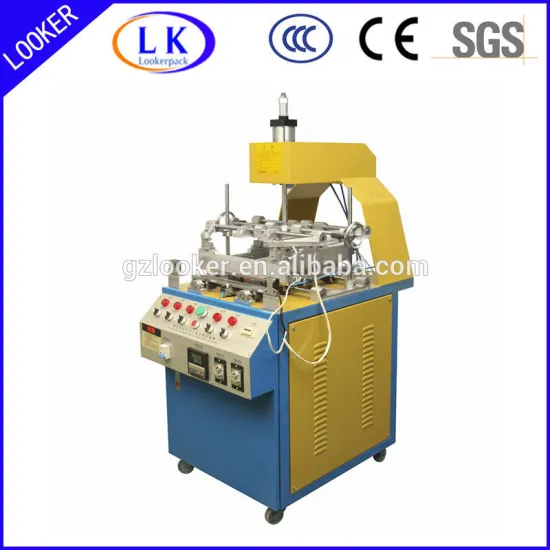 Plastic tray edge folding machine