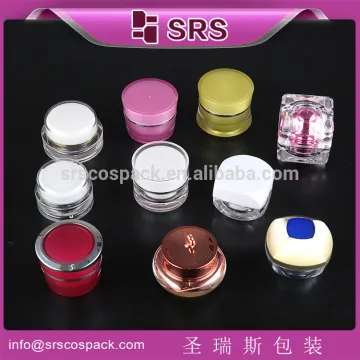Mini cute Unique jar packaging , plastic cosmetic nail jar,clear cosmet jar 5 gram