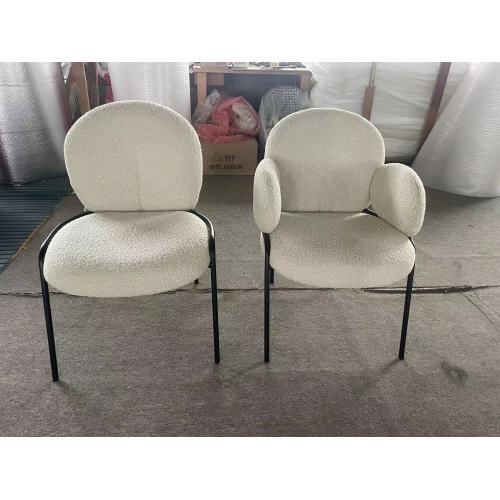 minimalist design chair with metal legs for restaurant