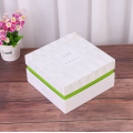 square candle perfume box with ribbon handle