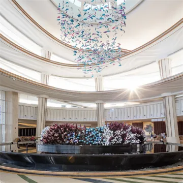 Oversize Elegant Colorful Hotel Lobby Custom Chandelier