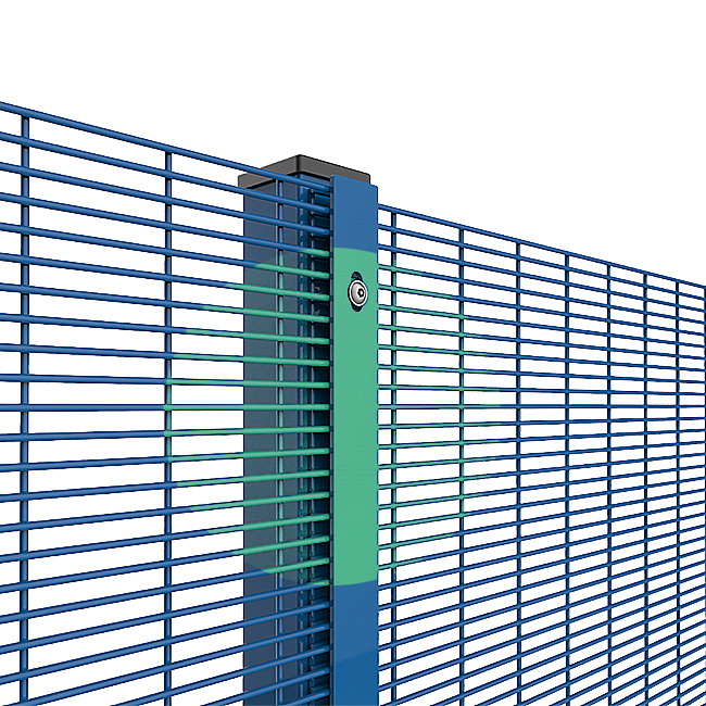 PVC coated 358 welded mesh fencing