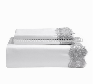 Home collection luxury lace full/queen bed sheet sets from China