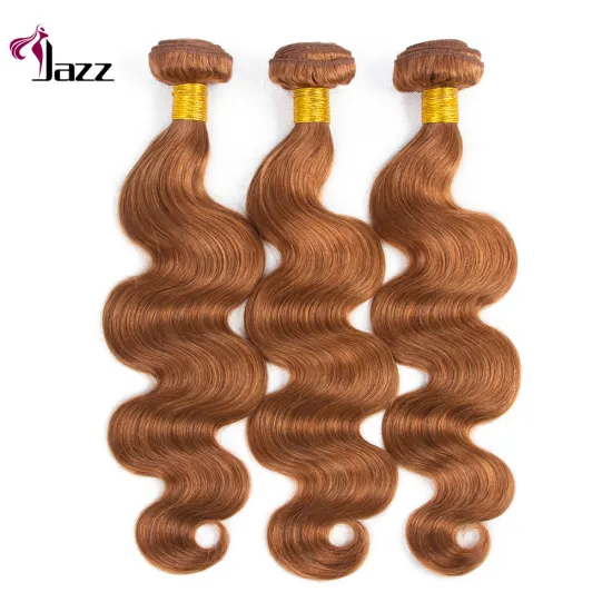 Wholesale Professional Dark Brown 30# Colored Bundles Virgin Human Body Wave Hair Bundles With Lace Closure
