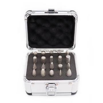 Shdiatool 46 Grit Diamond Grinding Bits για πέτρινο χάραξη - πακέτο 20 με κουτί αλουμινίου