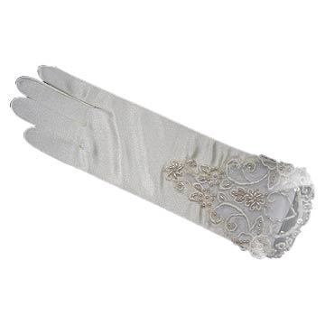 Fashion Lady Satin Bridal/Wedding Gloves (JYG-29312)