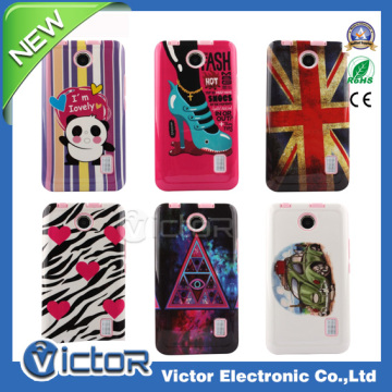 New Cellular mobile phone printing combo Hybrid gummy 2in1 case for HUAWEI Ascend Y635