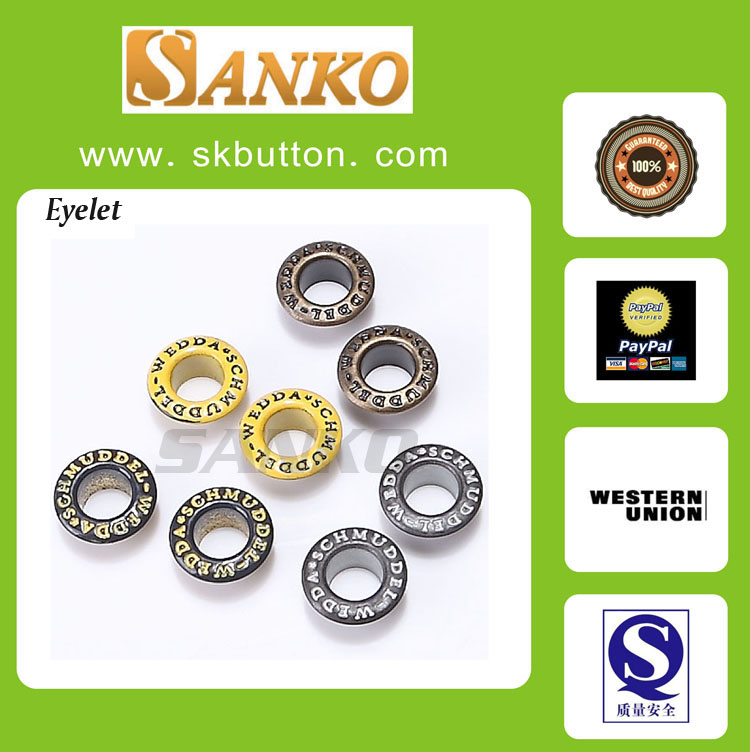 Metal Eyelet for Clothes, Shoes and Bags