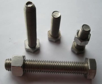 High strength stainless steel six angle bolt