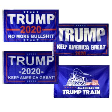 12h Fast Delivery 3x5Fts 100%Polyester TRUMP Flags Banner