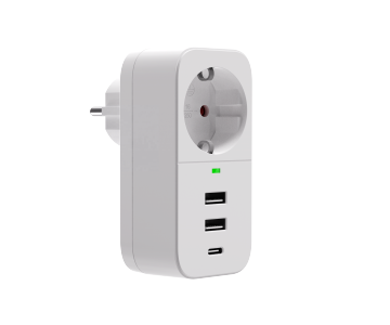 EU Plug Portable Wall Socket Power Adapter - New Arrival