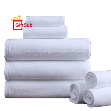 Wholesale 600GSM 100% Cotton Beach & Bath Towels - Pure White, 80*160cm