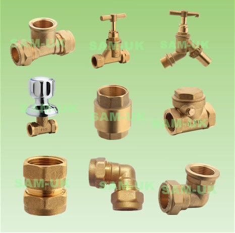 China Equal Coupling Brass Compression Fitting For Copper Pipe Manufacturer  and Supplier