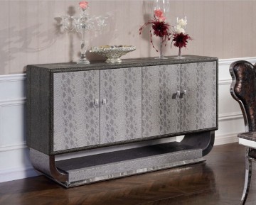 China snake-skin and wooden comtemparary kitchen designs kitchen cabinet F107
