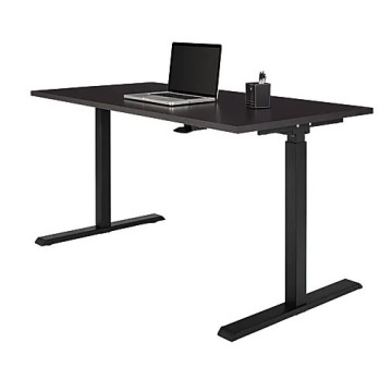 Pneumatic Sit to Stand Desk with Adjustable Height Black Frame
