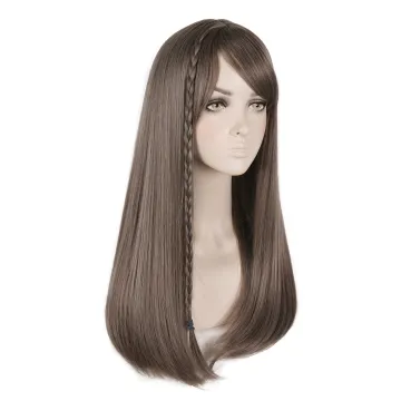 Long Straight Hair Wig Boxes Custom Logo Cosplay Wholesale Prices Cheap Colored Short Wigs For Black Women Synthetic Hair Wig