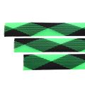 Itim na Berde na Pattern na Braided Sleeve