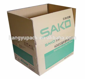 Customed corrugated printed box, packing box, B flute box, printed as customer