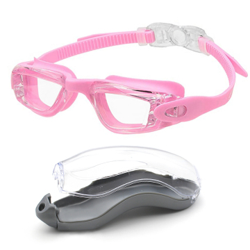 Waterproof Swim Pool Glasses with Anti-Fog High Definition Kids Swimming Goggles with Case
