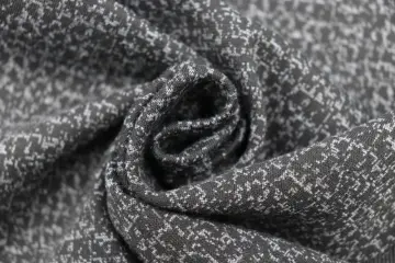 Black And White Dot Jacquard Fabric