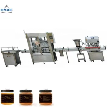 Honey Jar Filling Capping Labeling Machine Line