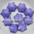 Ornements d&#39;arbre de mariage Grandes perles de flocon de neige en cristal scintillant violet 14 MM en gros