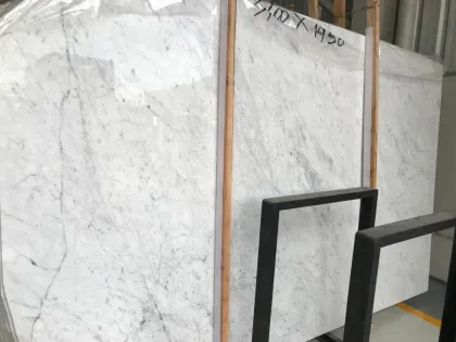 Italian White Marble Slab Bianco Carrara white marble
